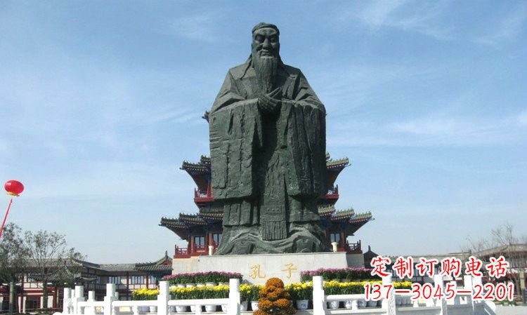 广西中国传统文化象征——孔子雕塑