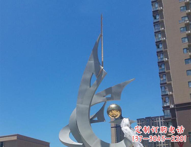 广西精美特大不锈钢凤凰雕塑