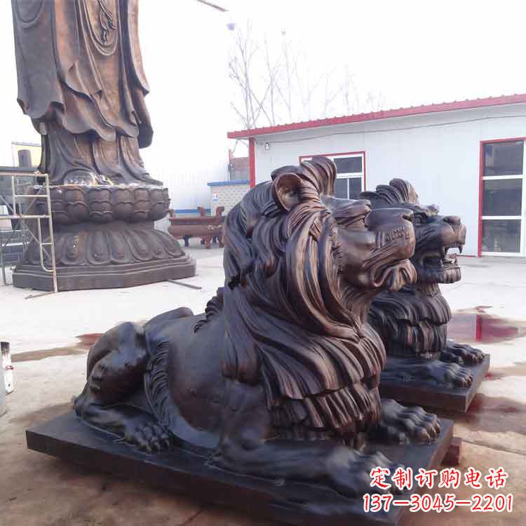广西大型纯铜汇丰狮子