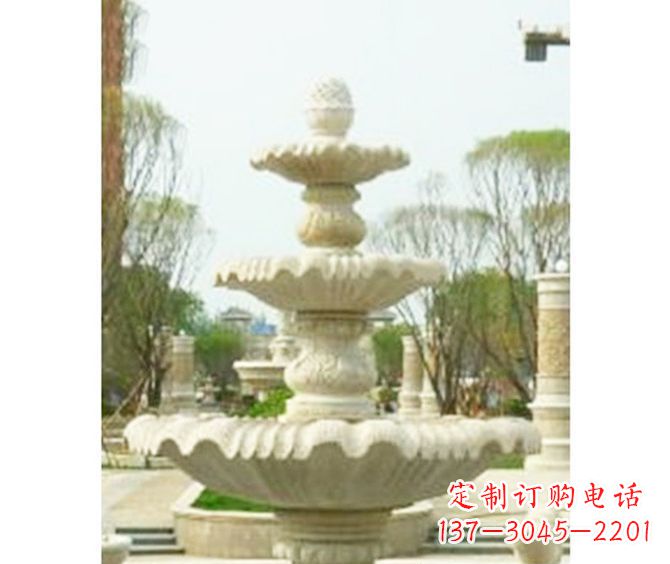 广西大型多层喷泉石雕 (3)