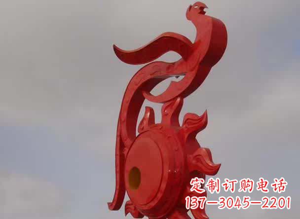 广西精美凤凰不锈钢雕塑