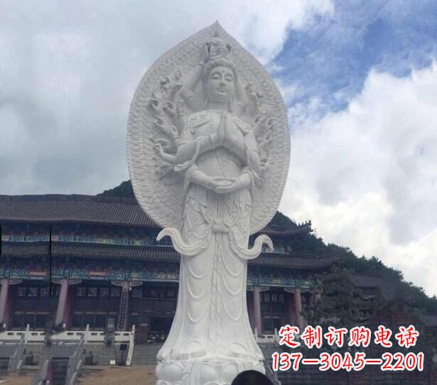 广西精美汉白玉观音雕塑