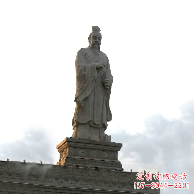 广西大型孟子景观雕塑-景区广场历史文化名人塑像