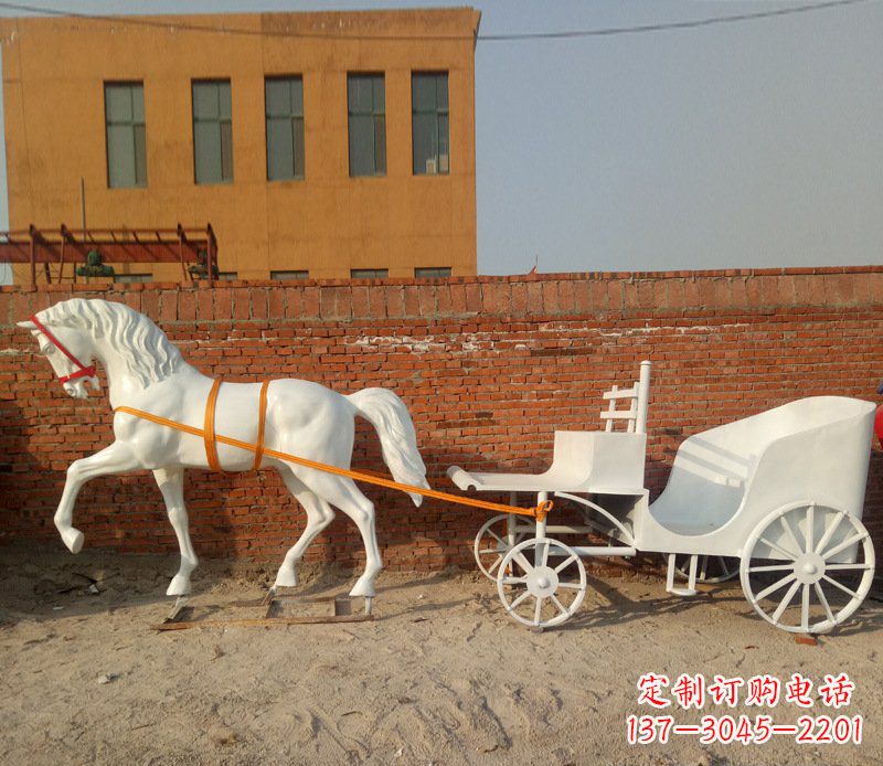 广西大型欧式马车动物铜雕塑