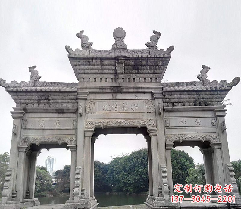广西大型牌坊石雕