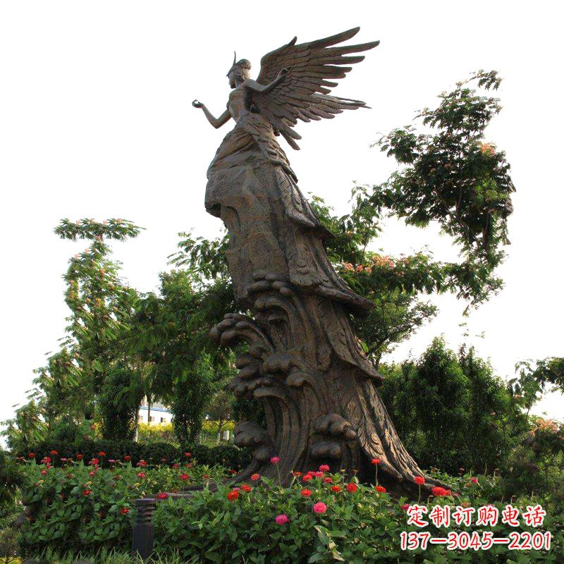 广西中领雕塑-神话传说中的精卫海景观雕塑