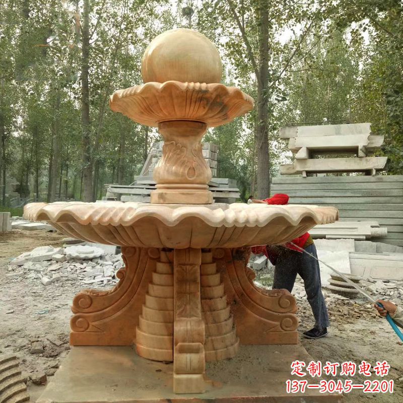 广西巨型石喷泉雕塑