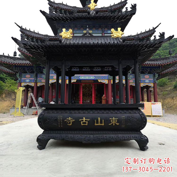 广西大型寺庙香炉雕塑
