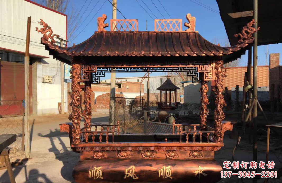 广西大型铜雕香炉精美绝伦,打造完美家居装饰