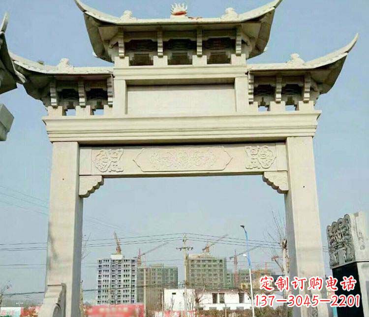 广西精美牌坊石雕