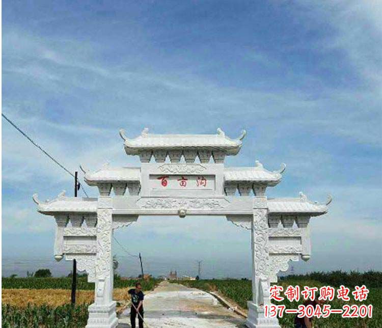 广西西方风格石牌坊石雕
