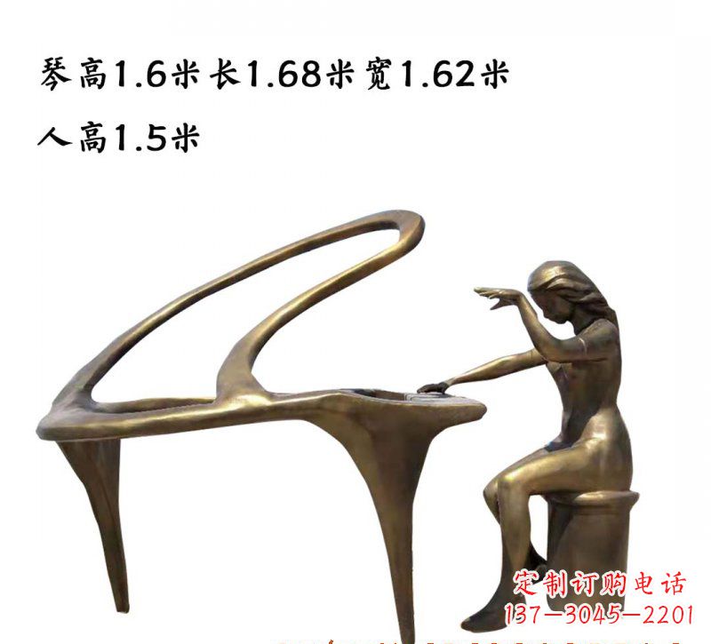 广西钢琴铜雕传承艺术美的巅峰之作
