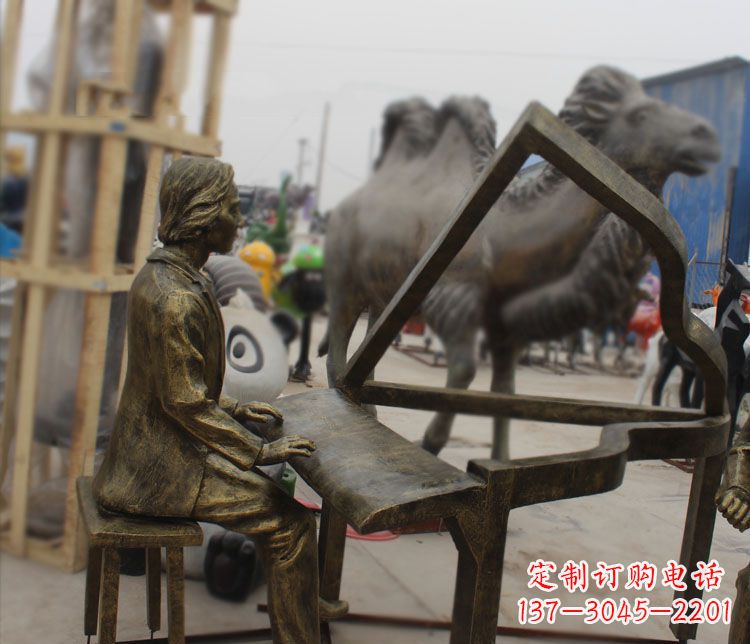 广西钢琴铜雕——表达艺术之美的完美融合