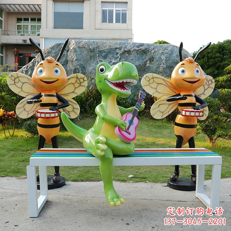 广西吉他恐龙雕塑