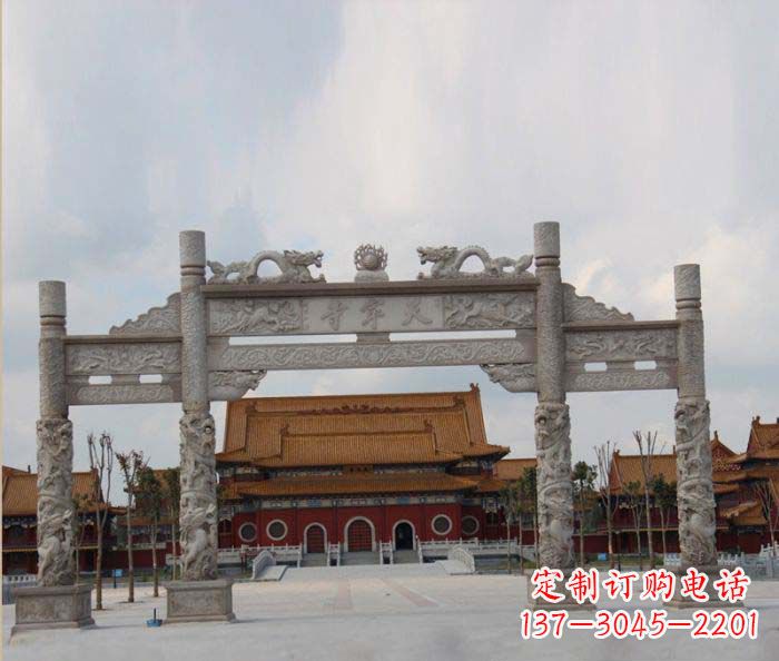 广西道路大理石牌楼
