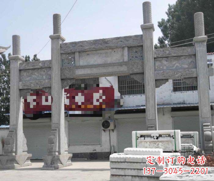 广西道路大理石牌坊