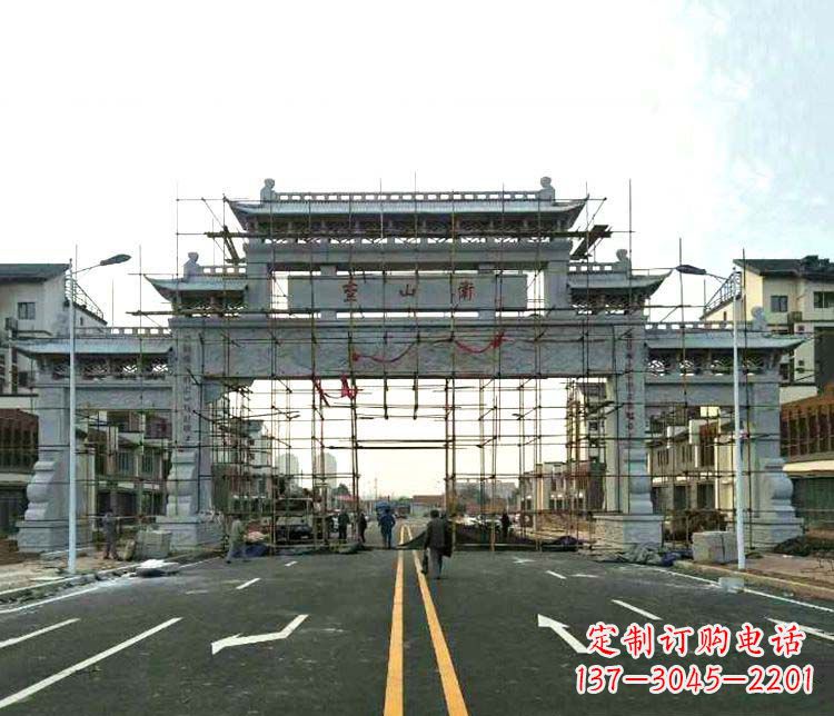 广西牌坊石雕——精致细腻,展示正气