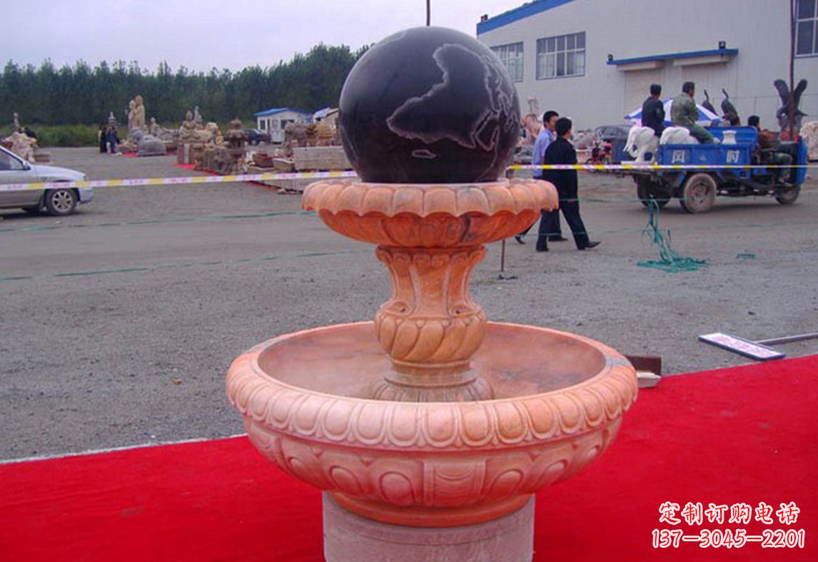 广西德化精美风水球雕塑