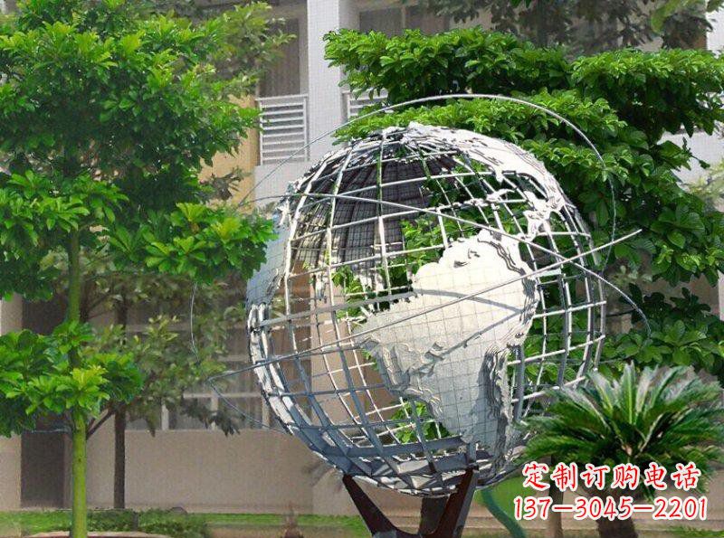广西精美装饰的不锈钢地球雕塑