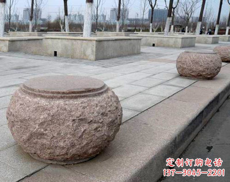 广西灯笼型公园广场装饰石球