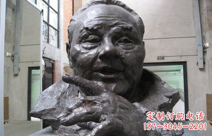 广西邓小平头像铜雕