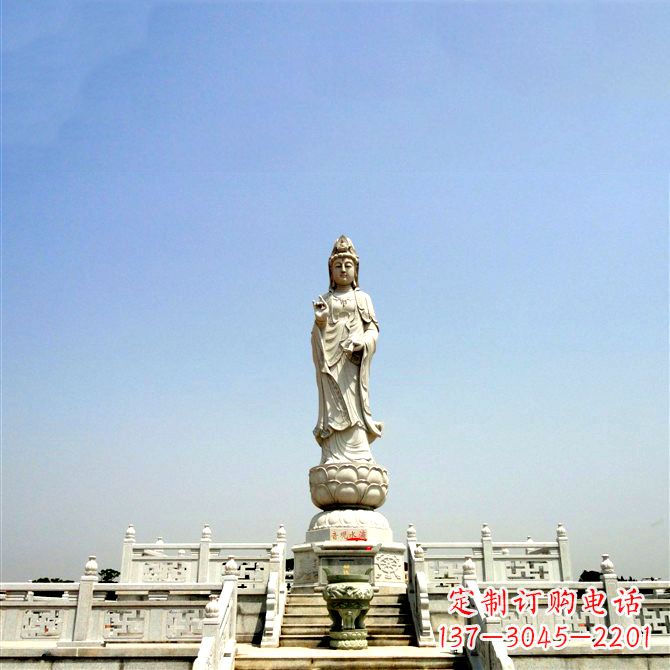 广西滴水观音大型石雕-景区宗教佛像景观雕塑