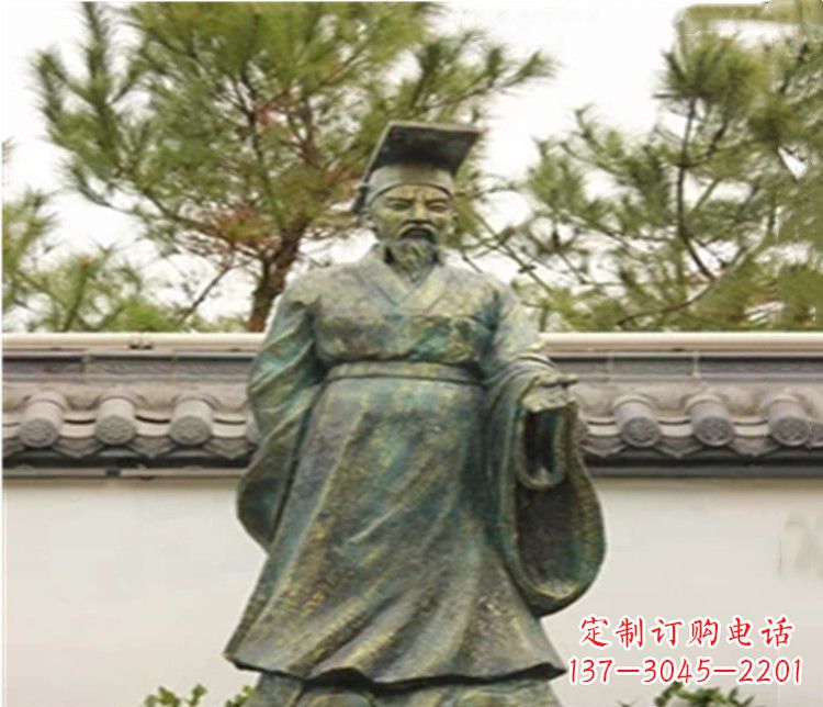 广西青铜雕刻汉武帝铜雕