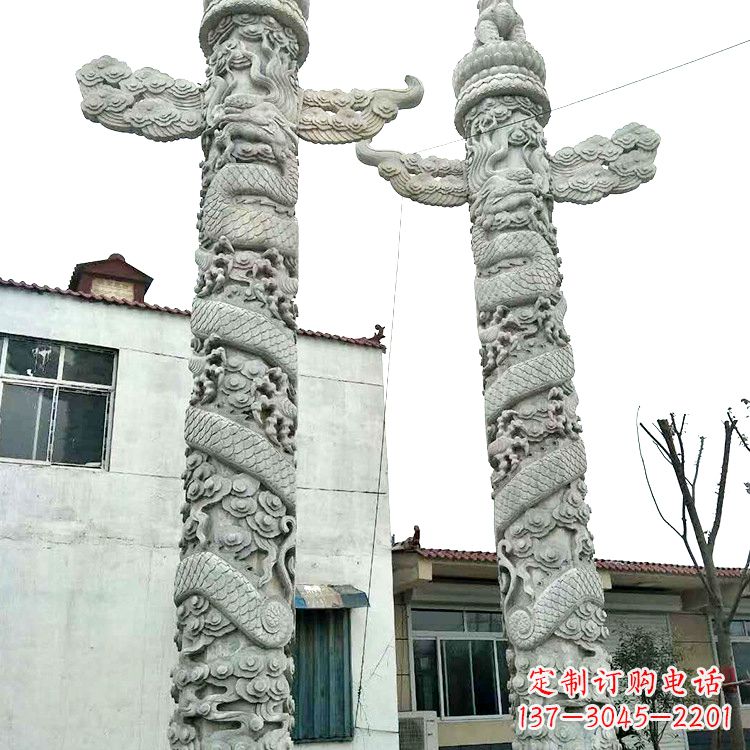 广西精美华表雕塑 别具风格