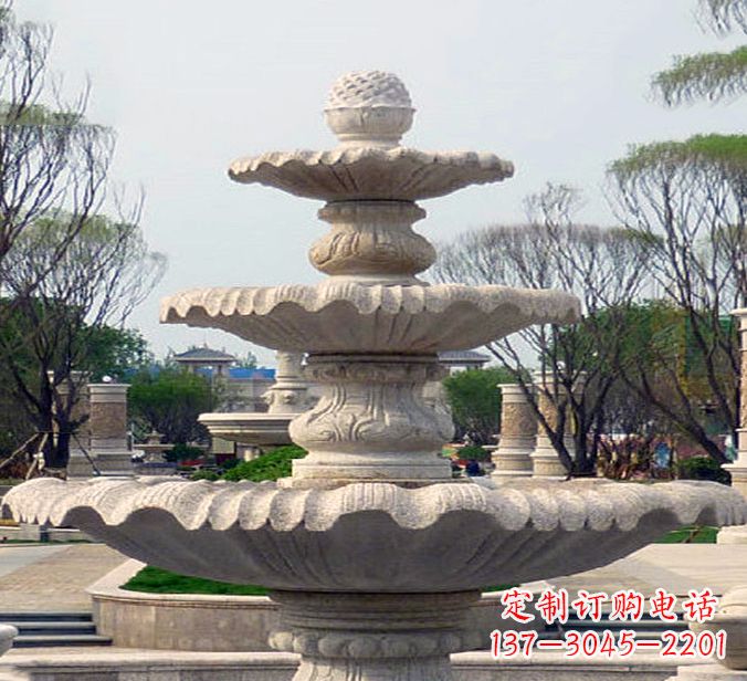 广西雕塑狮子头花钵