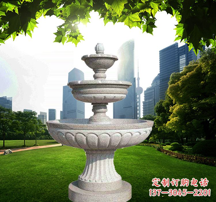 广西跌水盆石喷泉雕塑