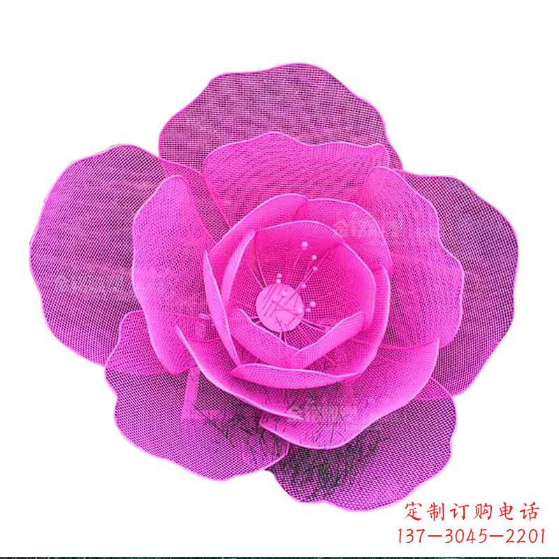 广西精美玫瑰金属雕塑
