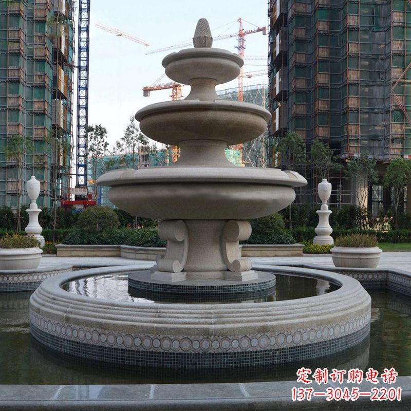 广西东阳石雕喷泉雕塑定制