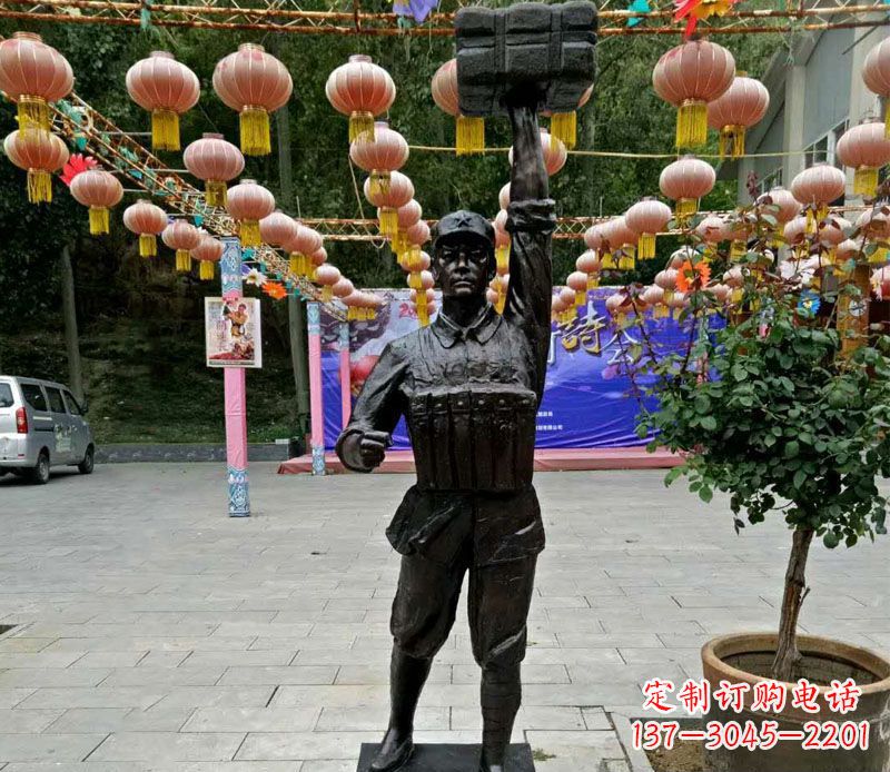 广西董存瑞铜雕