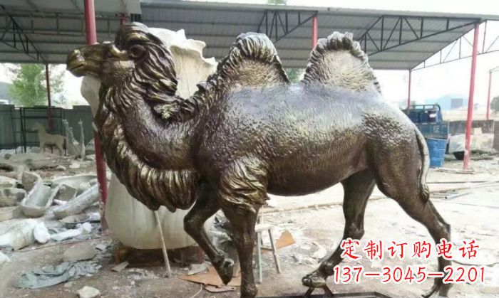 广西动物骆驼铜雕