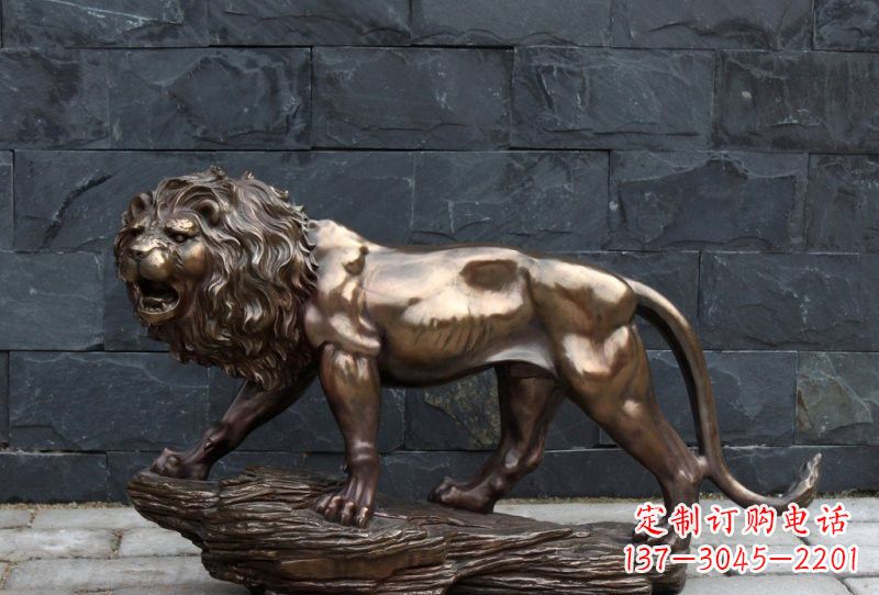 广西高雅雕刻—狮子铜雕塑
