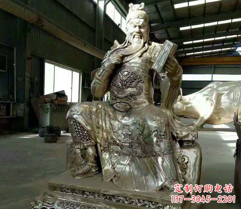 广西精美关公铜雕