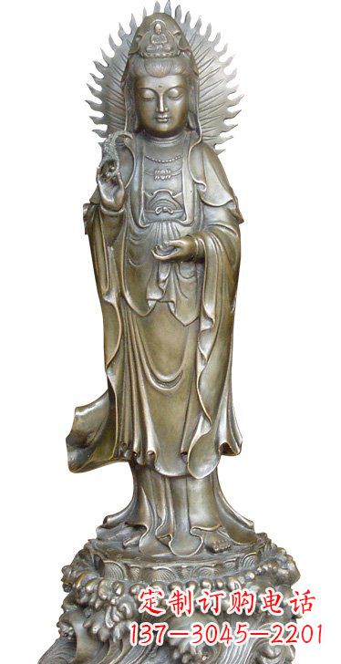 广西渡海观音铜雕塑,定制专属你的福缘