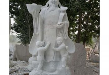广西大理石财神雕塑——守护家庭繁荣