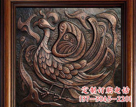 广西锻铜朱雀雕塑