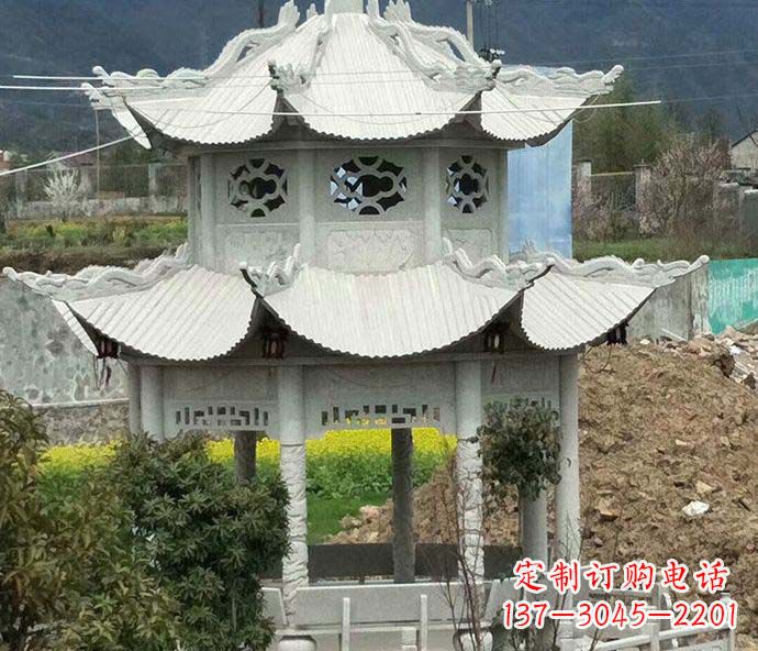 广西古典凉亭石雕