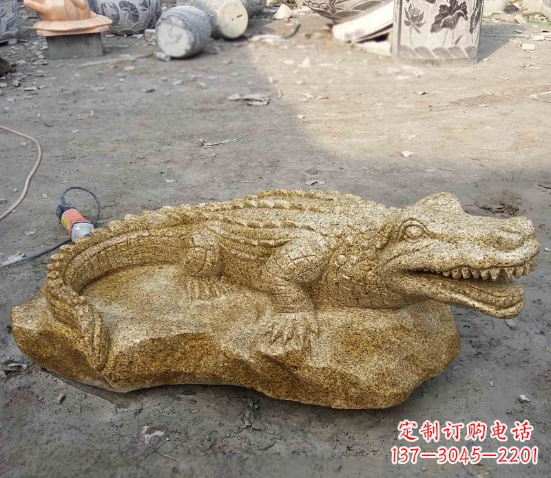 广西精致石刻动物雕塑