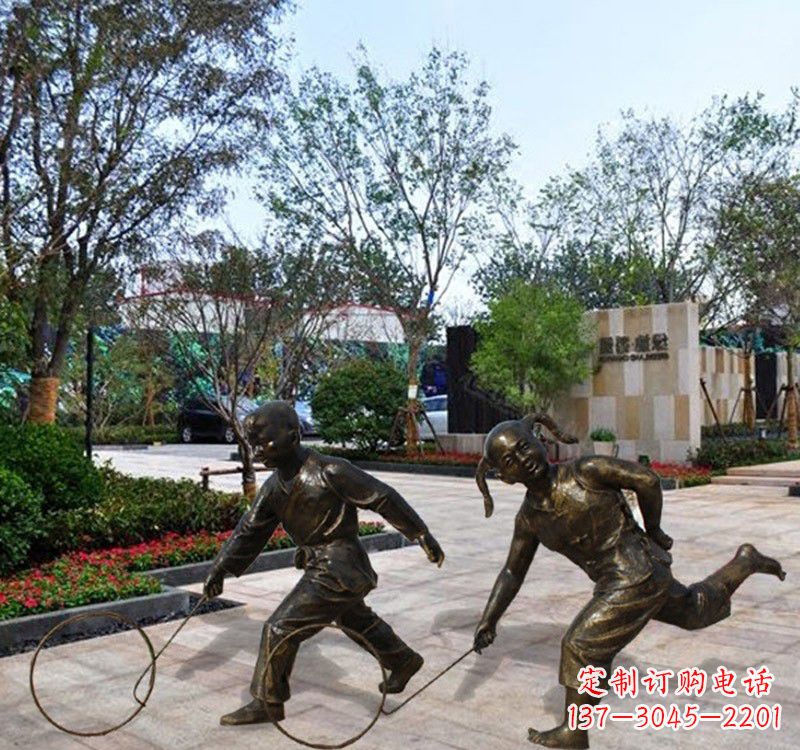 广西铜雕塑为孩子带来欢乐