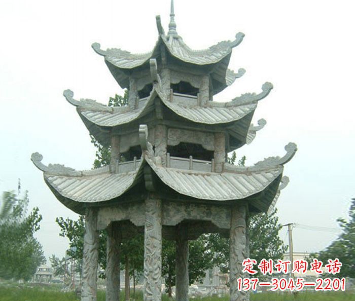 广西中领雕塑凉亭石雕