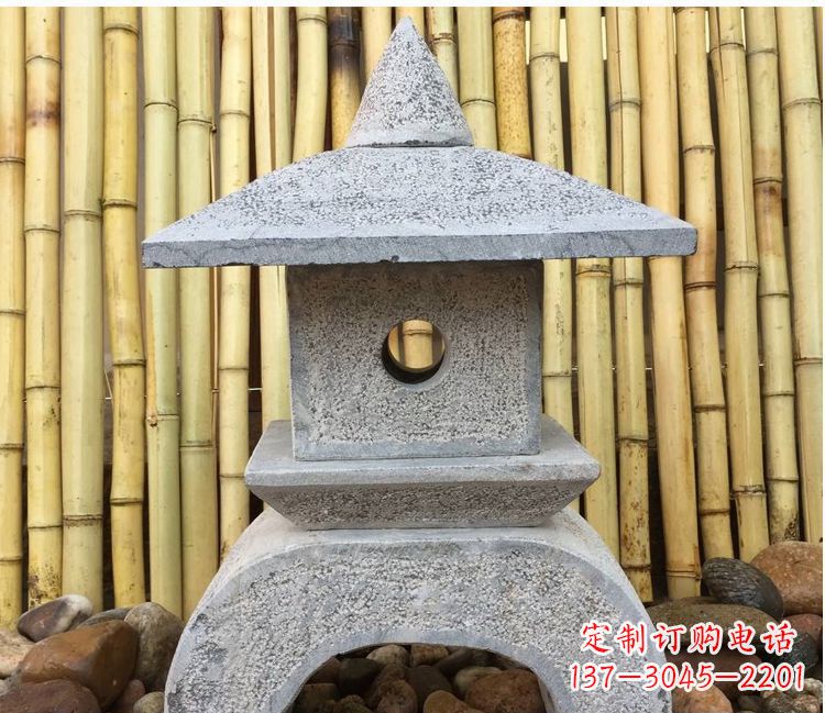 广西古典灯笼石雕