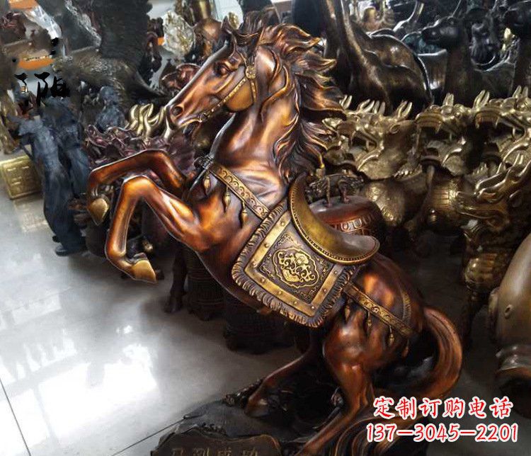 广西精致仿古马雕塑