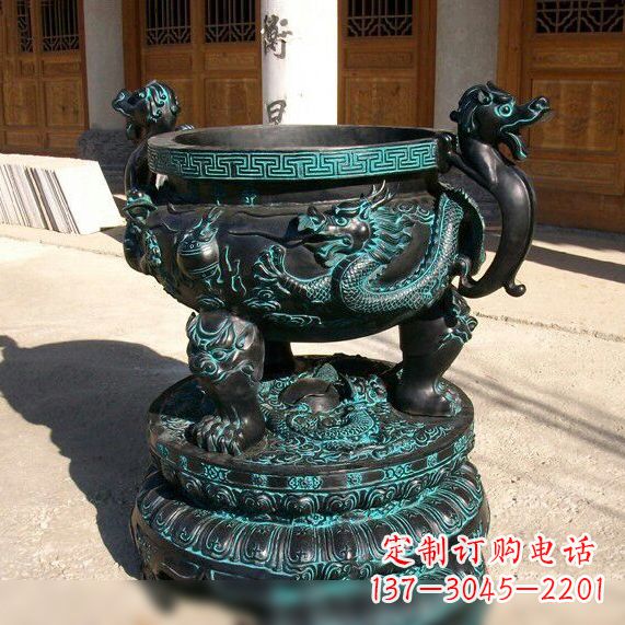 广西传统工艺青铜龙雕塑