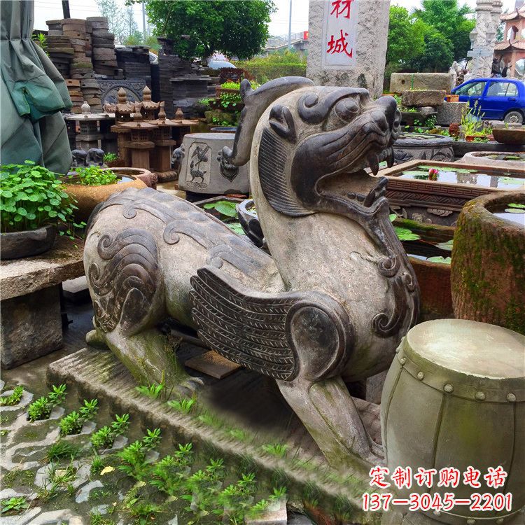 广西仿古貔貅石雕
