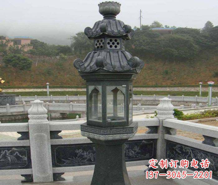 广西仿古石灯公园景观石雕