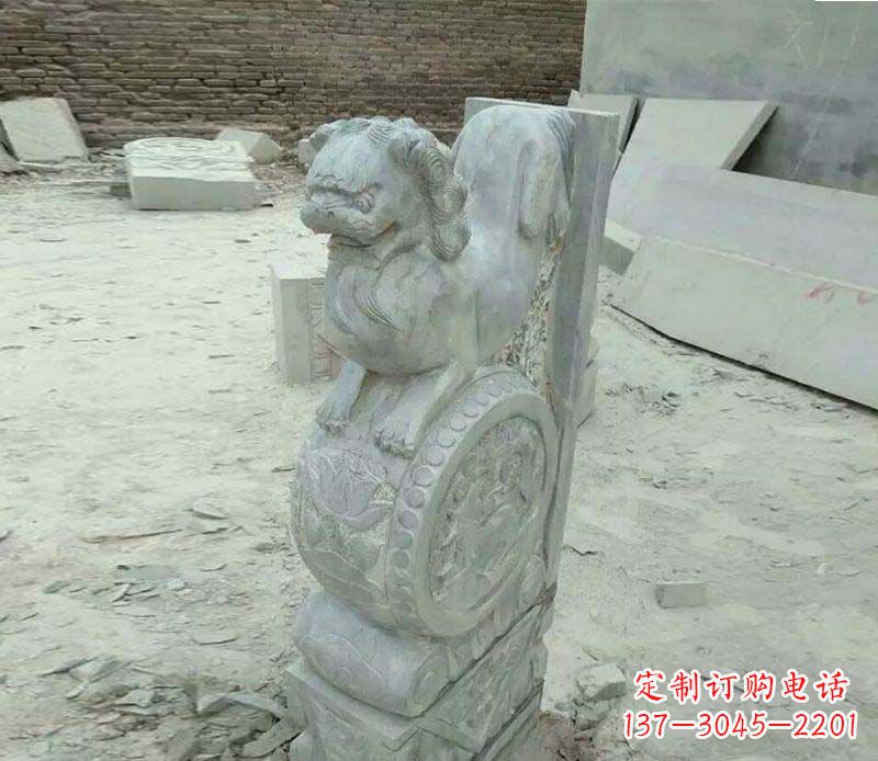 广西精美石门墩雕塑,缔造绝色佳作