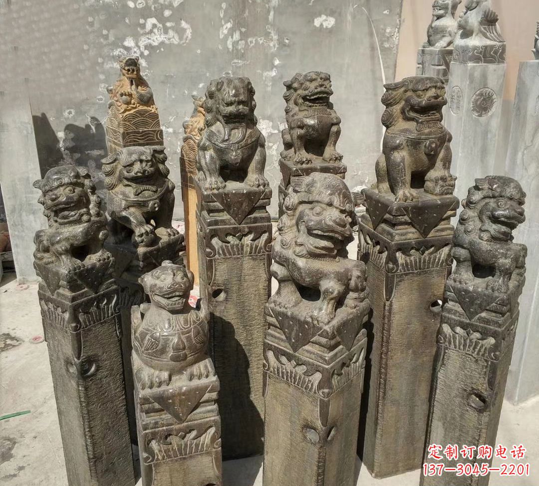 广西仿古马雕塑,高端定制艺术石雕